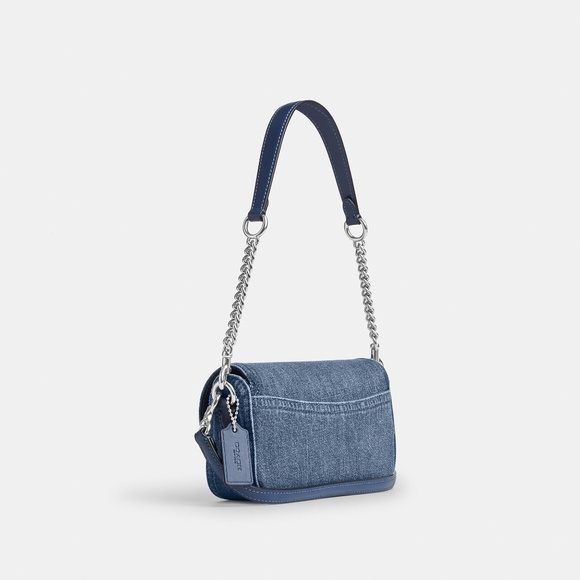 COACH Denim Hailey Flap Bag 💙 - Picture 2 of 10
